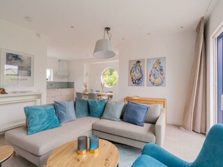 Das helle Wohnzimmer