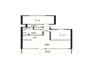 Vakantiehuis Ebeltoft Grondplan 6