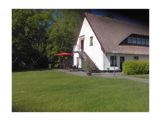 Terrasse für Fewo Boddenkieker