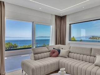 Wohnzimmer mit Meerblick