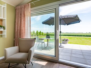 Living room with terrace view