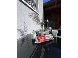 Käffchen auf der Terasse
