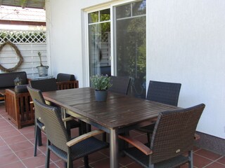 Möbilierte Terrasse