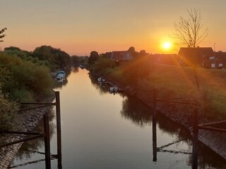 Sonnenuntergang über der Lühe