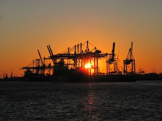 Morgenstimmung im Hamburgerhafen