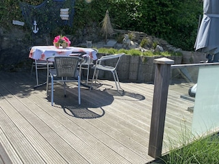 Sitzplatz am Pool