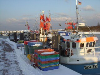 Glowe Hafen im Winter
