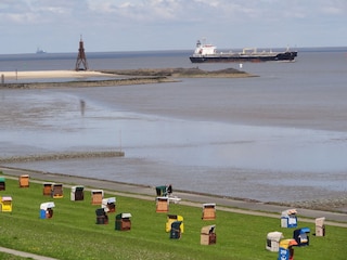 Kugelbake in der Grimmeshörner Bucht