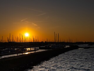 Sonnenuntergang über den Yachthaven