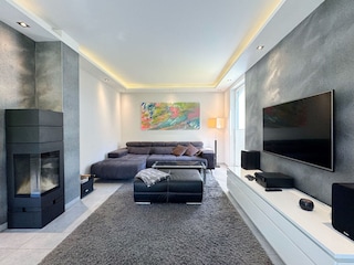 Wohnbereich mit Kamin