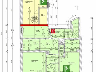 Grundriss in grün