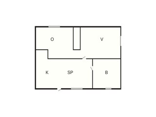 Vakantiehuis Simlångsdalen Grondplan 25