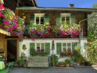 Haus mit Blumen