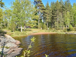 kinderfreundlicher, flacher Badestrand