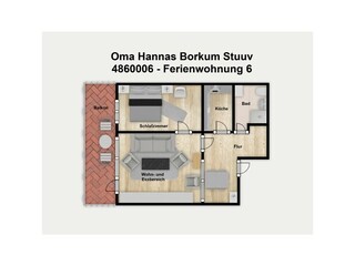 Vakantieappartement Borkum Buitenaudio-opname 6