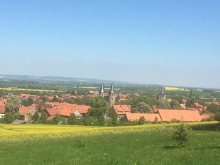 Blick auf Drübeck mit Kloster