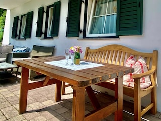 Gemütliche Sitzecke ideal zum Essen