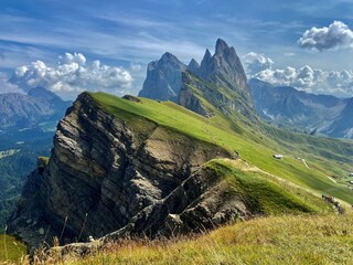 Majestic Seceda mountain peaks