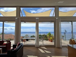 Blick vom Wohnzimmer