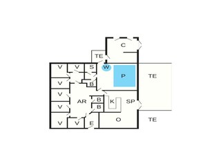 Vakantiehuis Løkken Grondplan 34