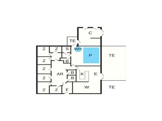 Vakantiehuis Løkken Grondplan 33