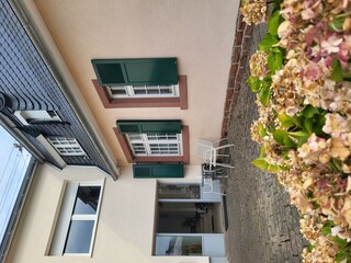 Eingang zur Ferienwohnung im Anbau