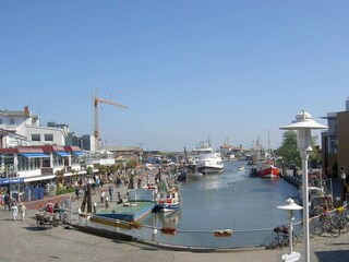 Lebhaftes Treiben am Büsumer Hafen