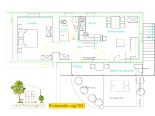 Grundrissplan Ferienwohnung OG