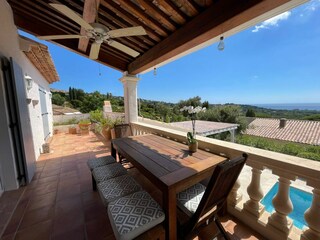 Überdachter Balkon