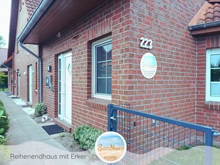 Eingang zum Nordseehus Sandkorn