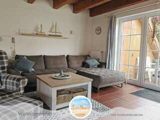 Wohnzimmer im Nordseehus Sandkorn