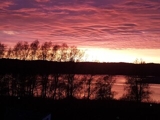 Sonnenuntergang über dem Schmachter See