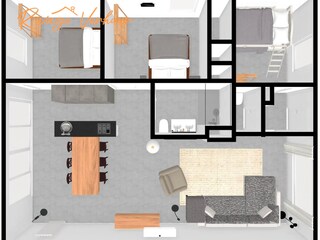 Vakantiehuis Nieuwvliet Grondplan 31