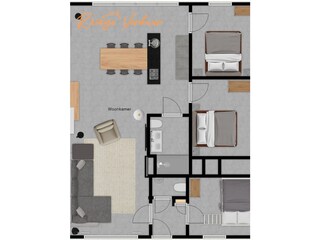 Casa de vacaciones Nieuwvliet Plano de planta 32