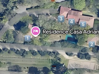 Panoramablick auf das Anwesen der Casa Adriana Residenc