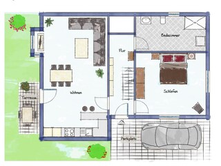 Vakantiehuis Greetsiel Grondplan 25
