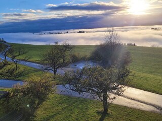 Nebelwolken im Tal