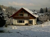 View house in winter