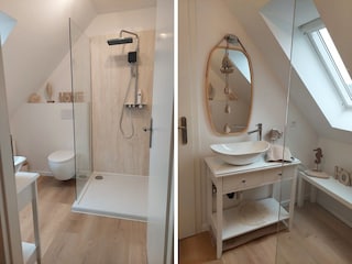 Badezimmer im Dachgeschoss