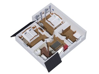 Casa de vacaciones List Plano de planta 22