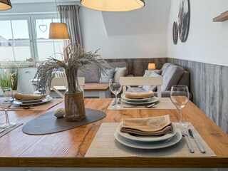 Essbereich im Wohnzimmer
