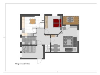 Grundriss untere Etage