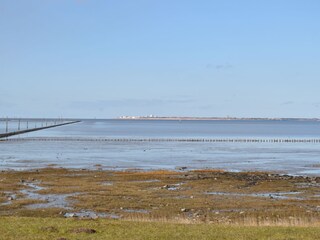 Blick über´s Watt nach Norderney