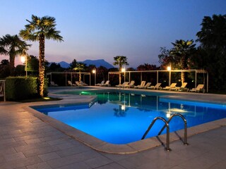 The lightened pool