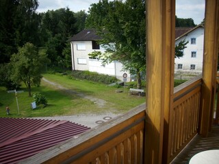 Blick vom Balkon