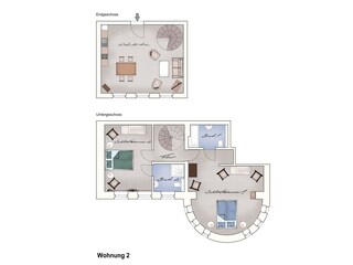 Grundriss Wohnung 2