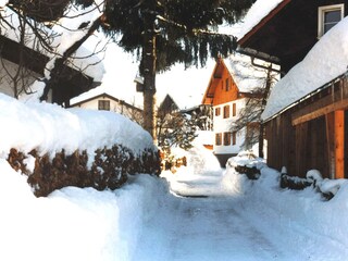 Haus Zufart im Winter