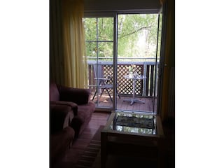 Aussicht auf den Balkon