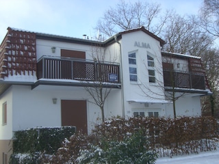 Winter in Ahlbeck - gemütlich im Haus Alma