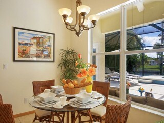 breakfast corner of the villa in Cape Coral